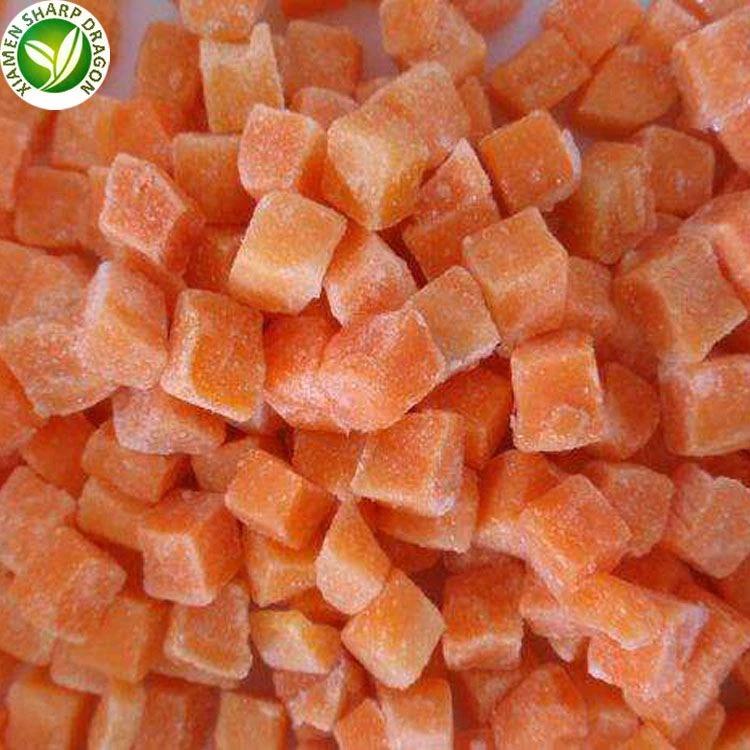 frozen carrot cubes